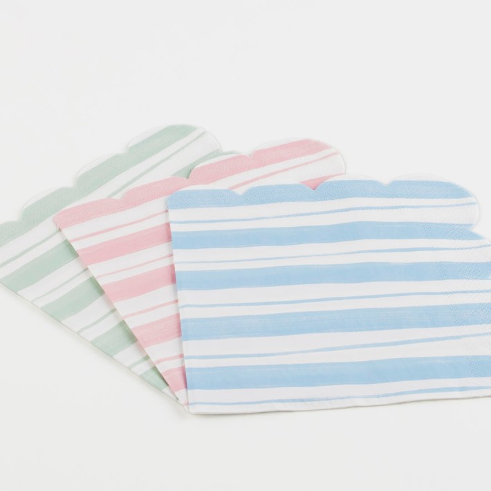 meri meri ticking stripe napkins, small