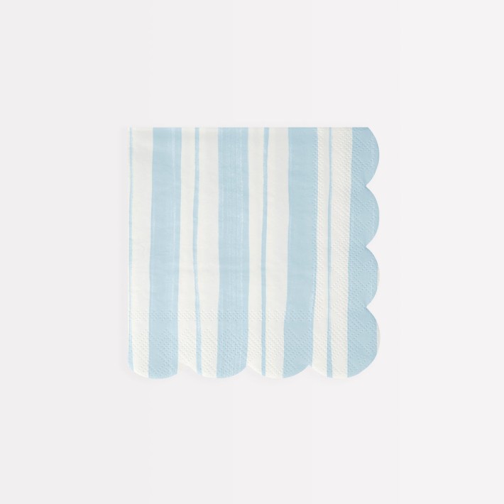 meri meri ticking stripe napkins, small