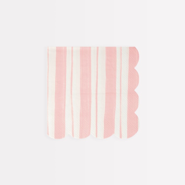 meri meri ticking stripe napkins, small