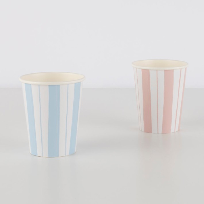 meri meri ticking stripe cups