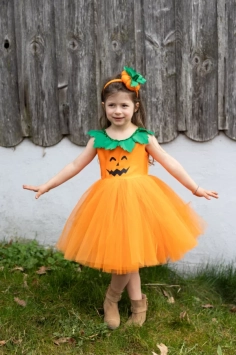 pumpkin patch princess dress (3-4 jr)