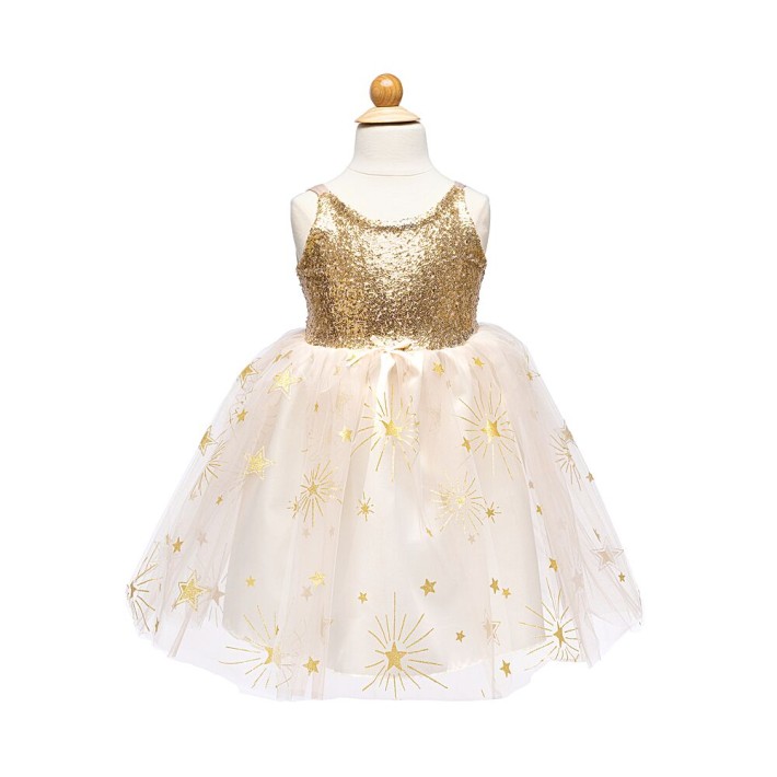 golden glam party dress (5-6 jr)