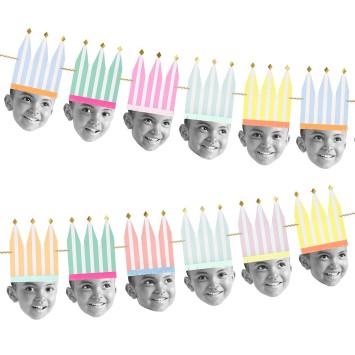 meri meri diy photo party crown garland