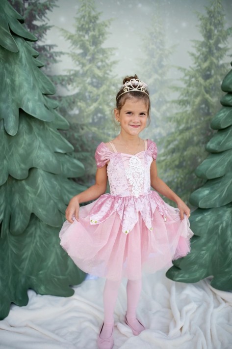 holiday ballerina dress - oudroze (5-6 jr)