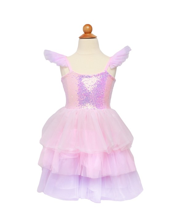 ombre dream ruffle dress (5-6 yrs)