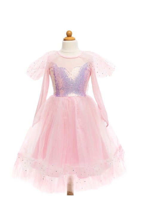 elegant in pink dress - roze (5-6 jr) | Kinderfeestwinkel | Speelgoedwinkel | Feestwinkel | Kinderwinkel | Amsterdam