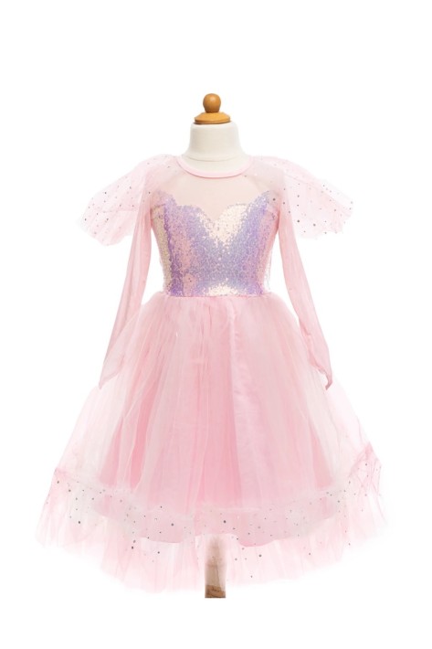 elegant in pink dress - roze (5-6 jr)