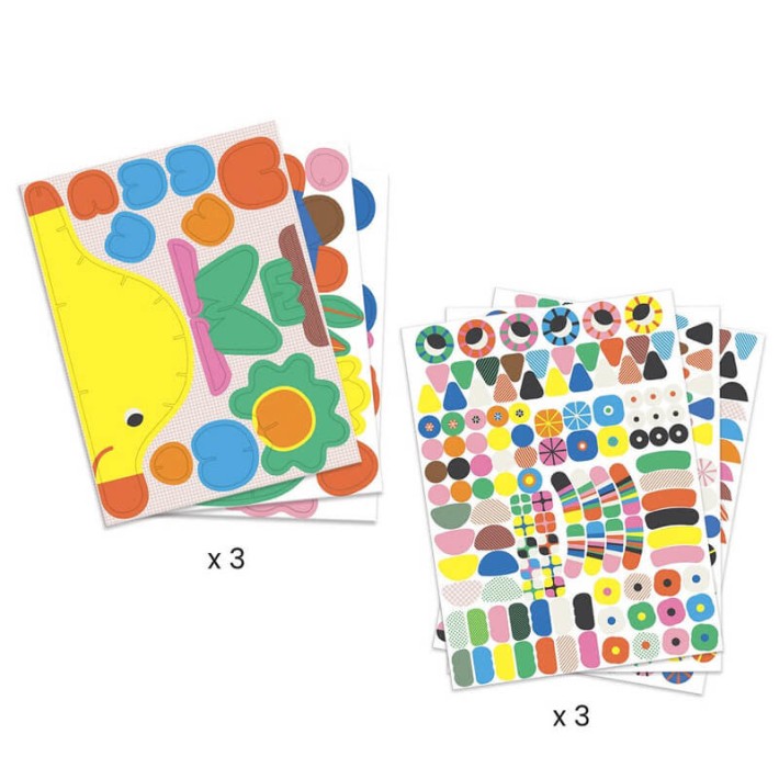 djeco drie 3d dieren