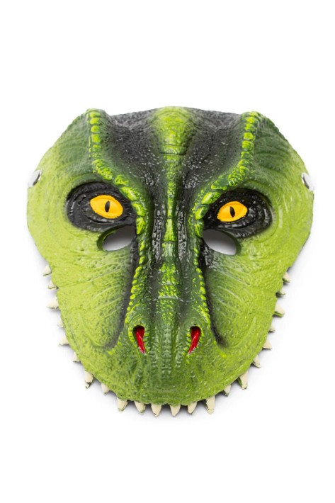 t-rex dino mask - green