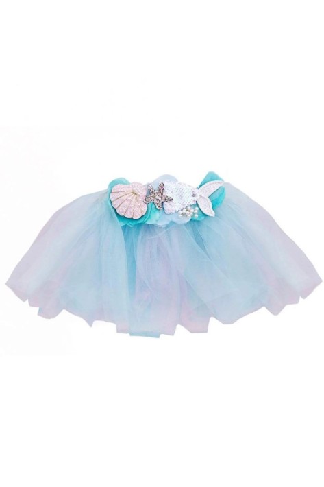 mermalicious tutu - pastelblauw (4-6 jr)