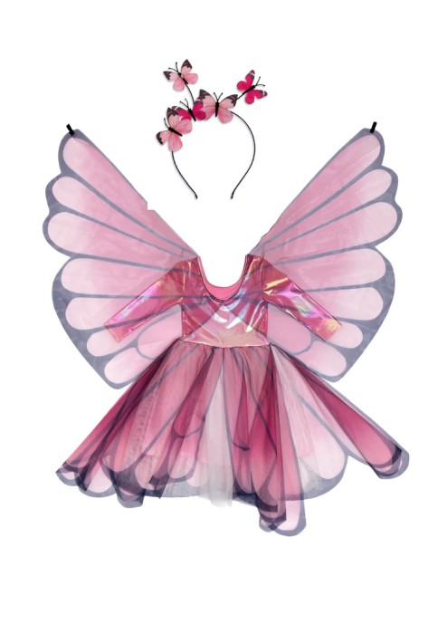 butterfly twirl dress & wings (7-8 yrs) 