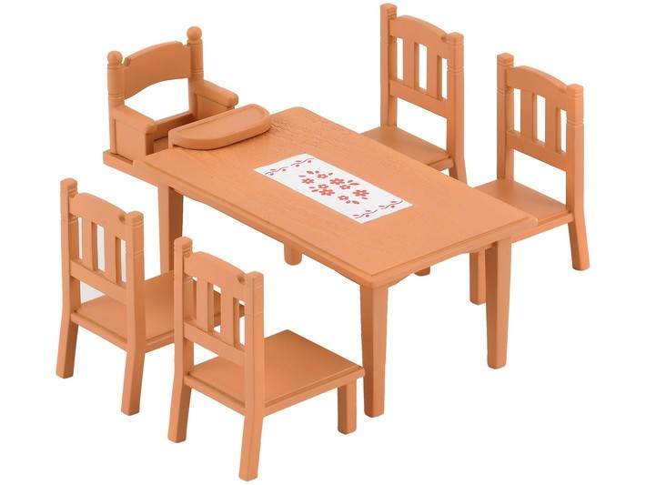 sylvanian families family table & chairs