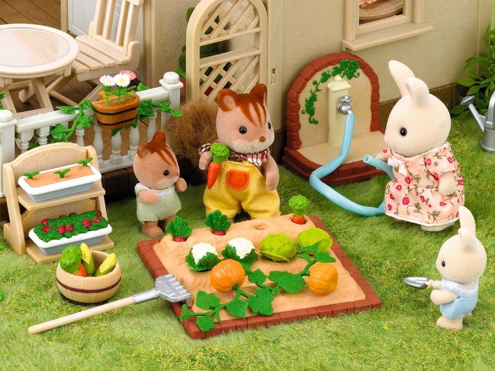 sylvanian families vegetable garden set