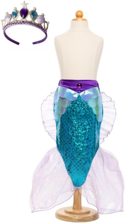 mermaid glimmer skirt set - lilac (5-6 yrs) 