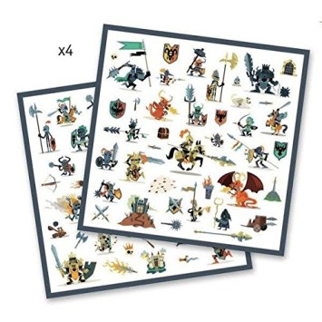 djeco stickers - ridders