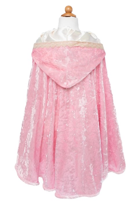 deluxe princess cape - roze (5-6 jr)