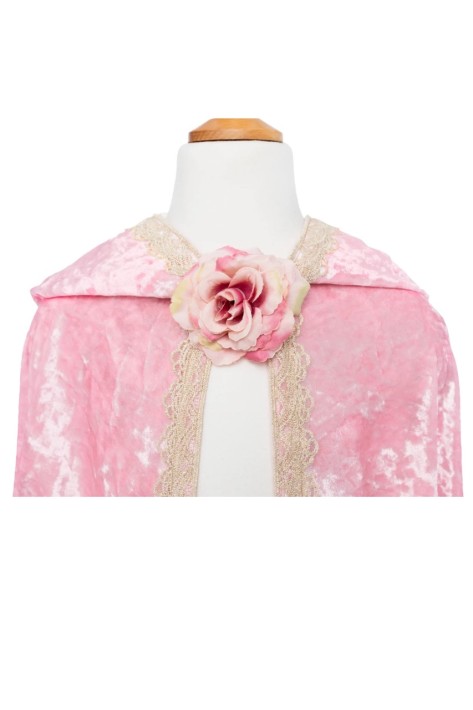deluxe princess cape - roze (5-6 jr)