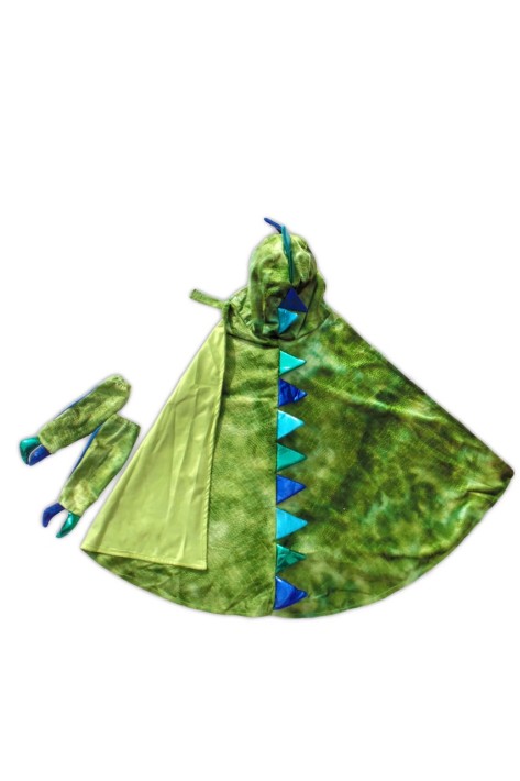 dragon cape with claws - groen (5-6 jr)