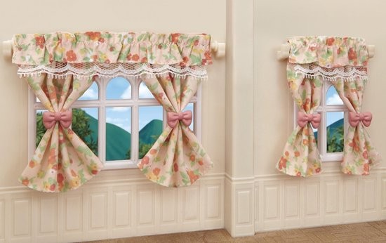 wall lamps & curtains set