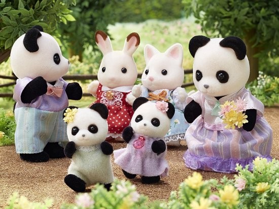 sylvanian families panda family