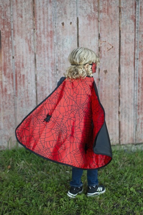 reversible spider/bat cape & mask (4-6 jr)