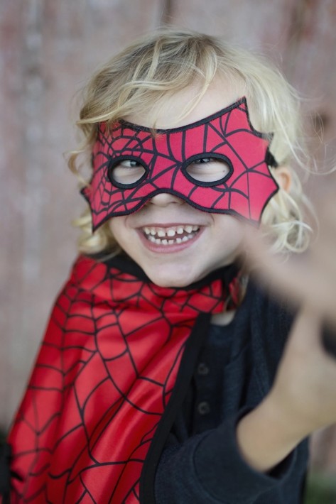 reversible spider/bat cape & mask (4-6 jr)