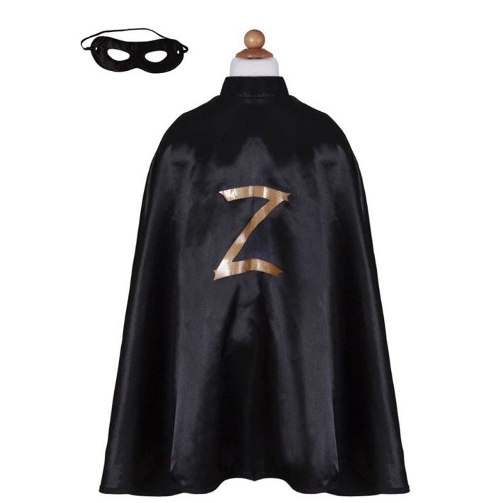 zorro cape with mask - zwart (5-6 jr) | Kinderfeestwinkel | Speelgoedwinkel | Feestwinkel | Kinderwinkel | Amsterdam