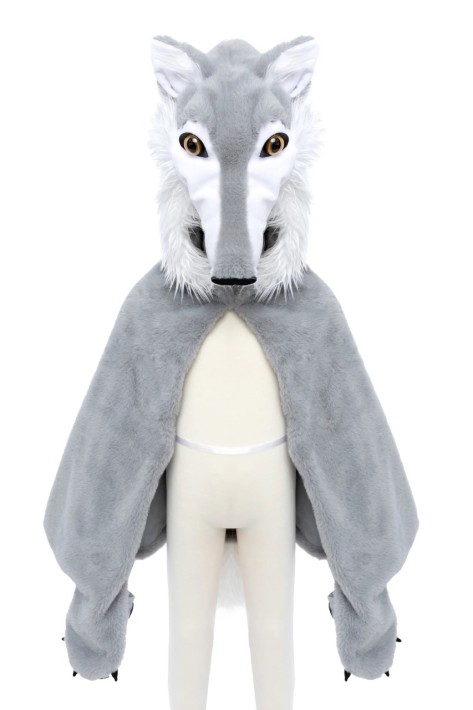woodland wolf cape (2-3 jr)