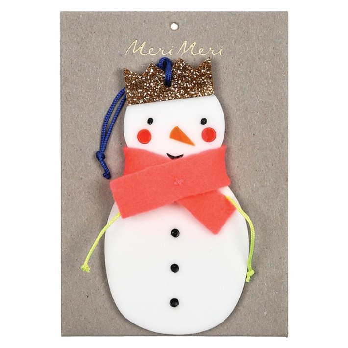 meri meri snowman - acrylic