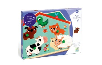 djeco puzzel met geluid - ouaf woof | Kinderfeestwinkel | Speelgoedwinkel | Feestwinkel | Kinderwinkel | Amsterdam