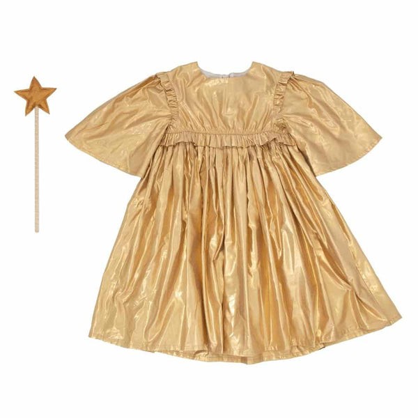 meri meri gold angel dress 3-4