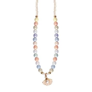 boutique pastel shell necklace
