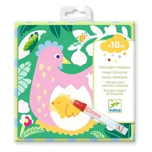 djeco magisch kleuren met water - babydieren in de tuin | Kinderfeestwinkel | Speelgoedwinkel | Feestwinkel | Kinderwinkel |