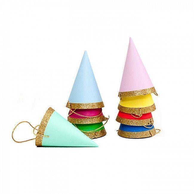 meri meri bright mini party hats