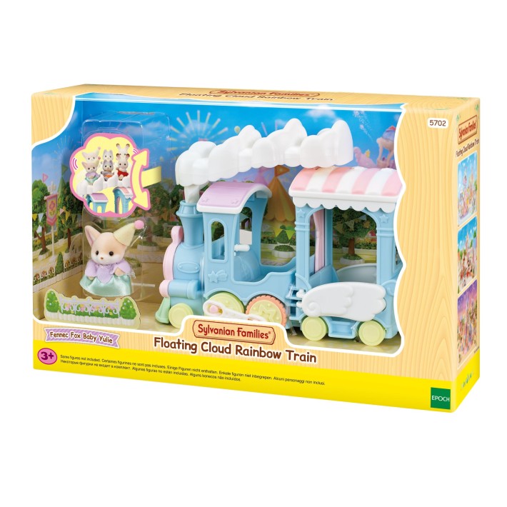 sylvanian families floating cloud rainbow train