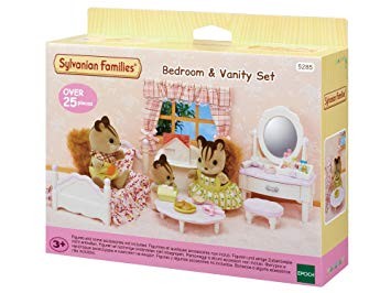 sylvanian families bedroom & vanity set