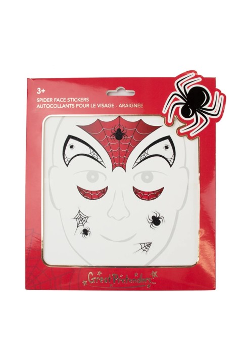 spider face stickers