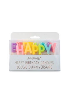 candle set happy birthday