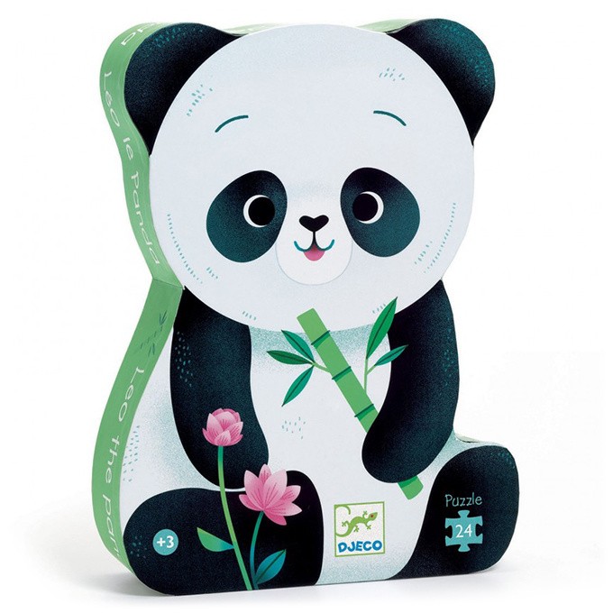 djeco silhouette puzzel - leo de panda (24 st) | Kinderfeestwinkel | Speelgoedwinkel | Feestwinkel | Kinderwinkel | Amsterdam