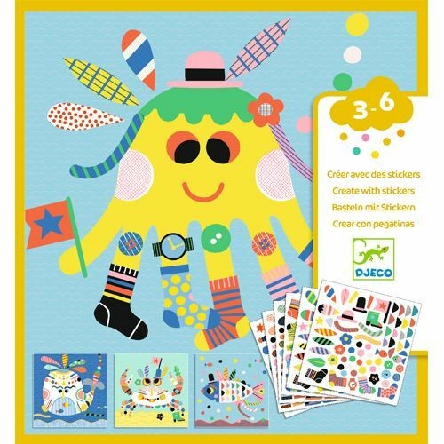 djeco stickers - zeedieren | Kinderfeestwinkel | Speelgoedwinkel | Feestwinkel | Kinderwinkel | Amsterdam
