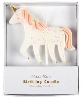 meri meri unicorn candle