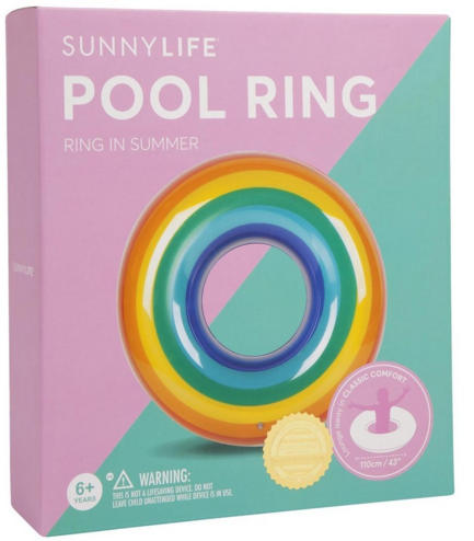 pool ring - rainbow