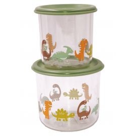 sugarbooger snackdoosjes (set van 2) - baby dinosaurus