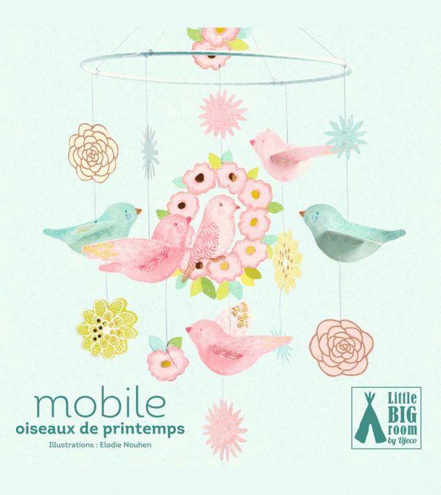 djeco mobiel - lentevogels