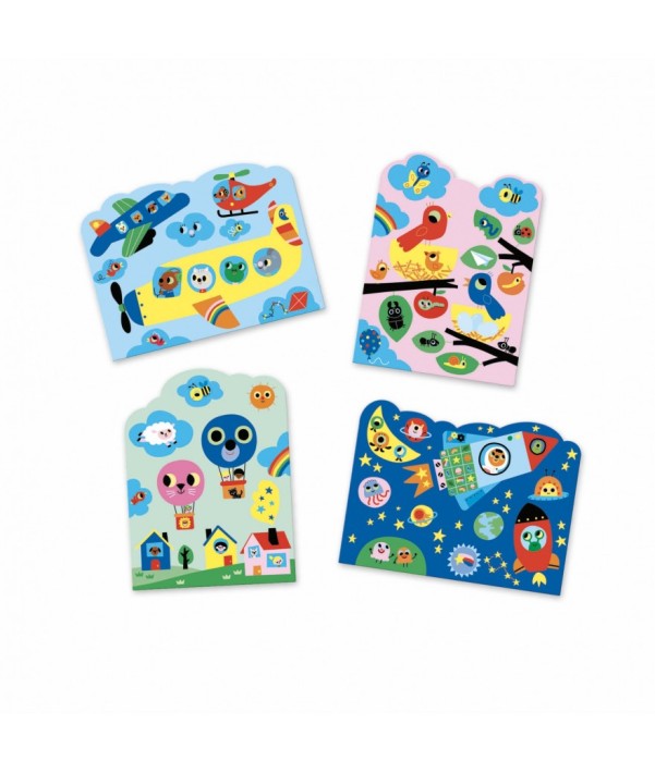 djeco magic colouring - in the sky