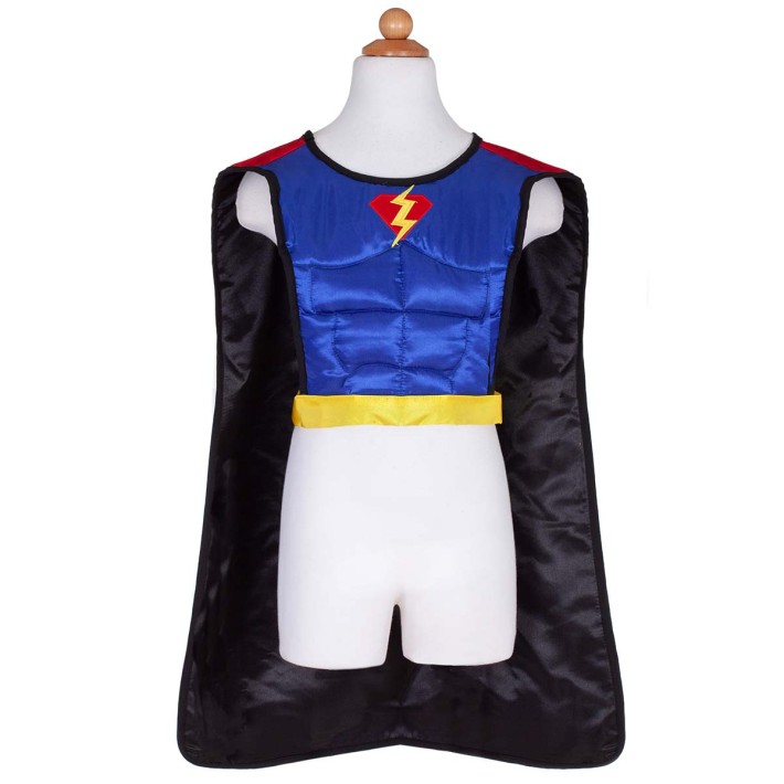 reversible superhero tunic/cape/mask (4-7 jr) | Kinderfeestwinkel | Speelgoedwinkel | Feestwinkel | Kinderwinkel | Amsterdam