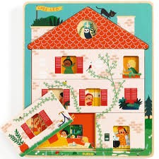 djeco 3 lagen puzzel - chez leo l | Kinderfeestwinkel | Speelgoedwinkel | Feestwinkel | Kinderwinkel | Amsterdam