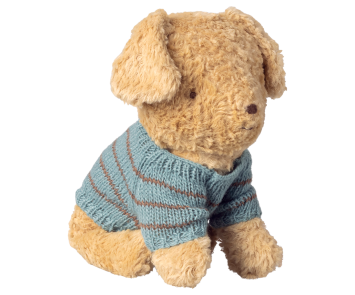 maileg puppy supply, small, knitted sweater - dusty blue | Kinderfeestwinkel | Speelgoedwinkel | Feestwinkel | Kinderwinkel |