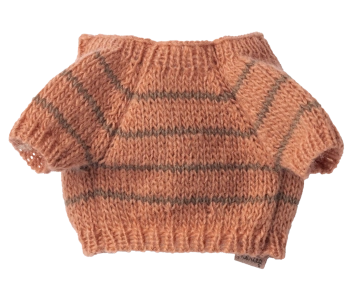 maileg puppy supply, small, knitted sweater - coral | Kinderfeestwinkel | Speelgoedwinkel | Feestwinkel | Kinderwinkel | Amst