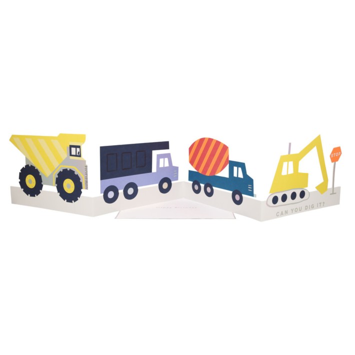 meri meri construction concertina card | Kinderfeestwinkel | Speelgoedwinkel | Feestwinkel | Kinderwinkel | Amsterdam